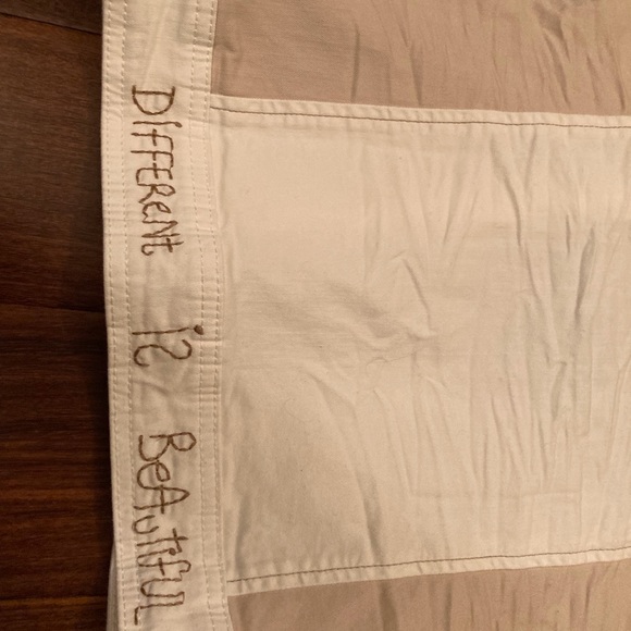 NWT Desigual Denim Jean Jacket, white/gold/silver, size 0 - Picture 3 of 5